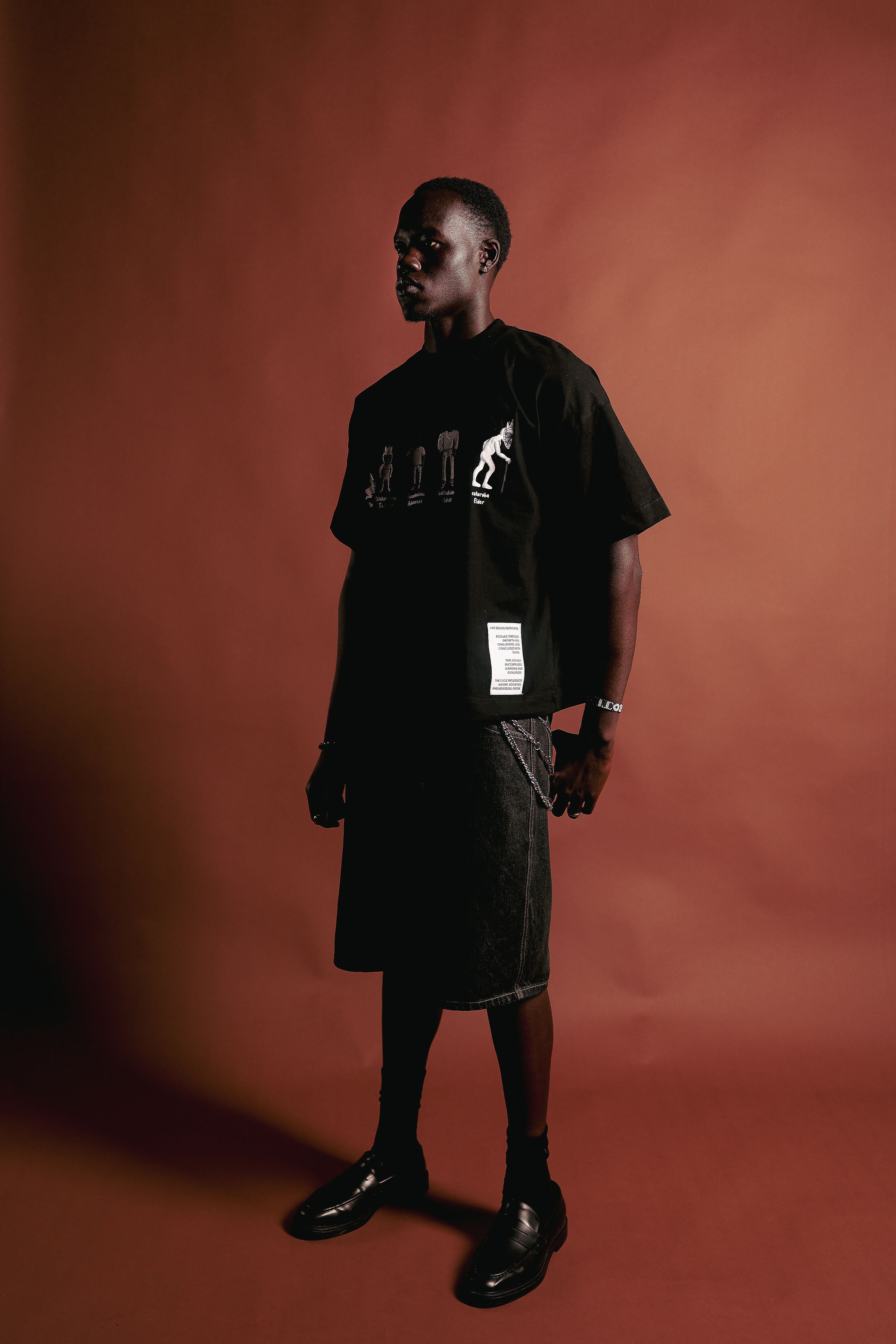 Noir Life Cycle Black Tee