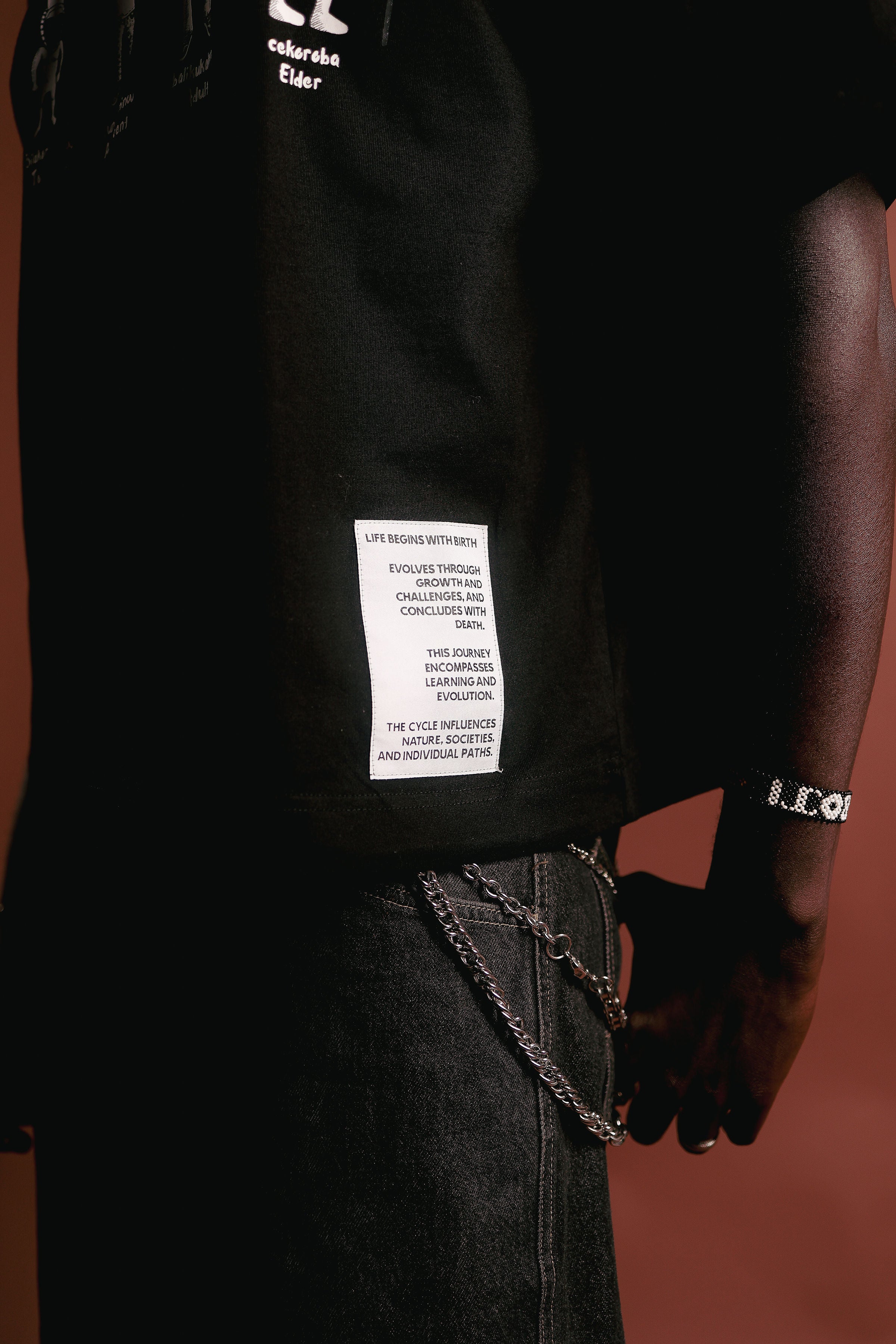Noir Life Cycle Black Tee