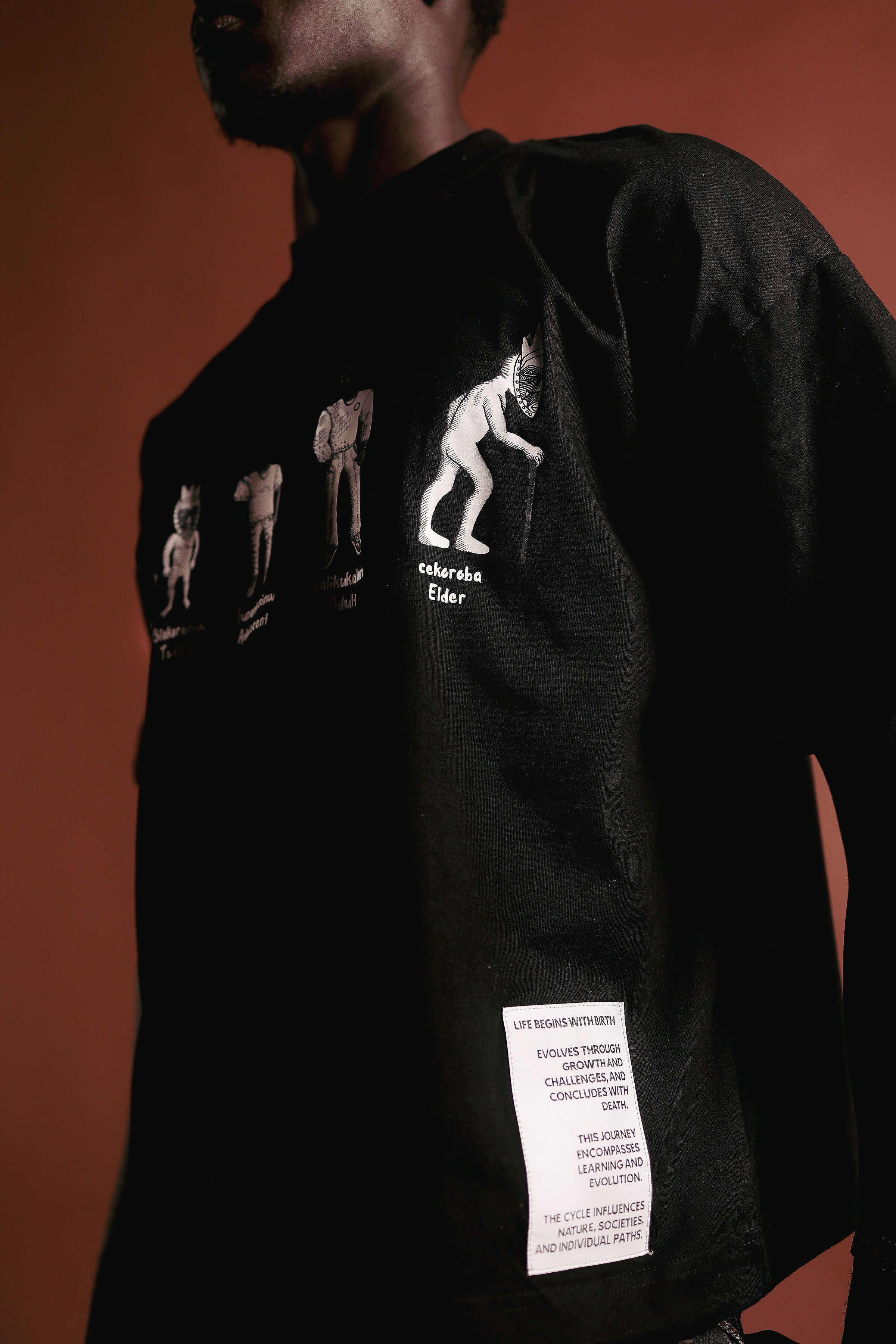 Noir Life Cycle Black Tee