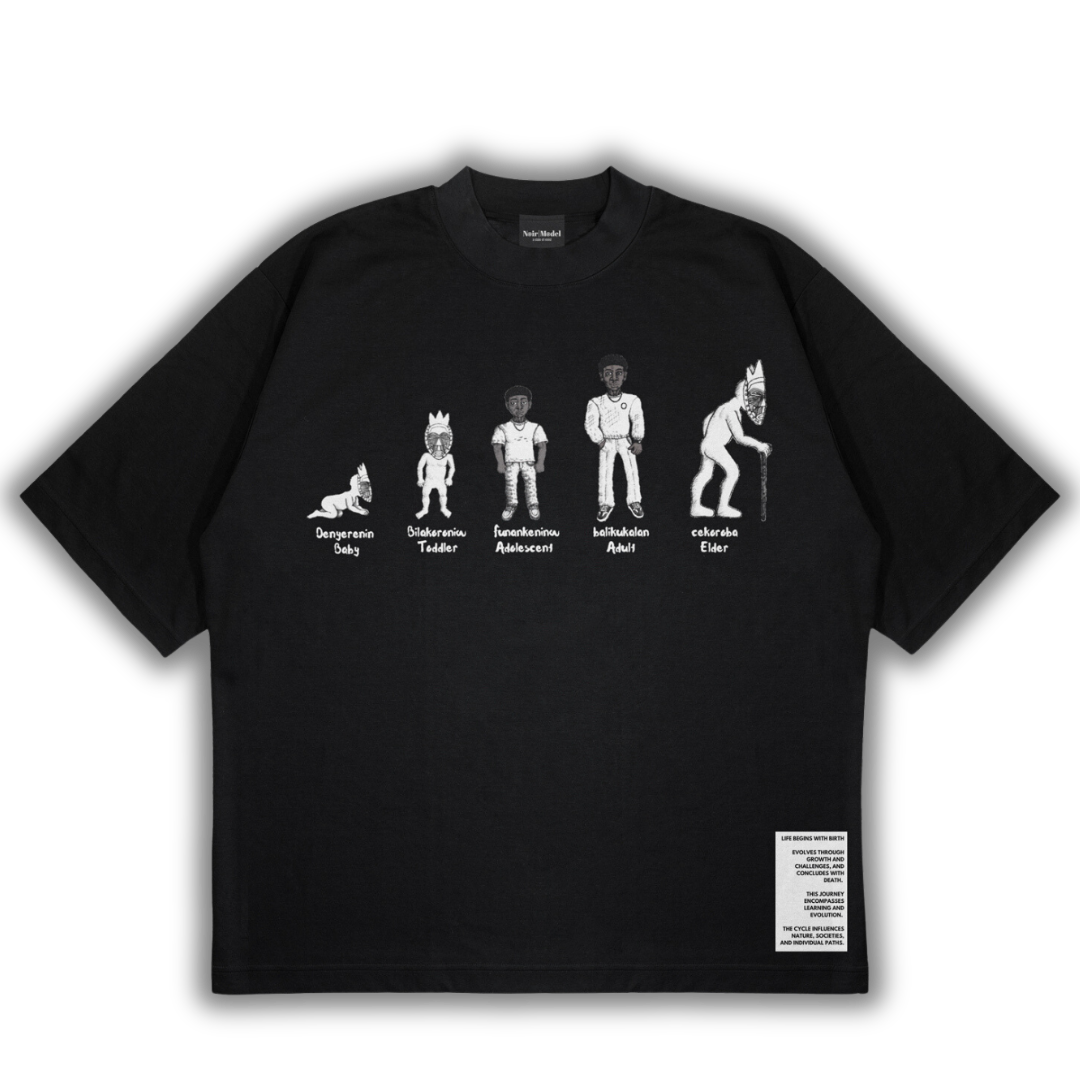 Noir Life Cycle Black Tee