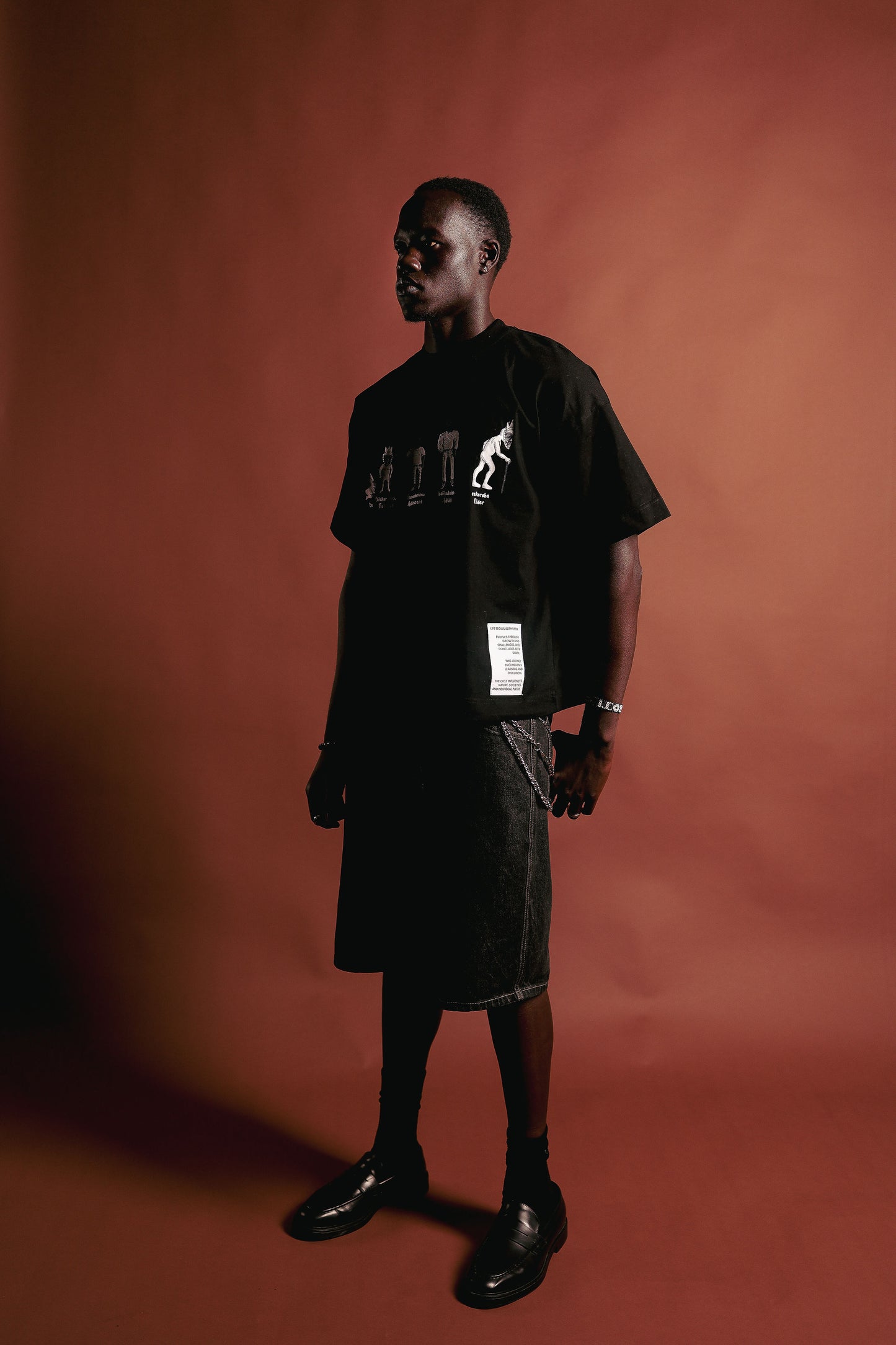 Noir Life Cycle Black Tee