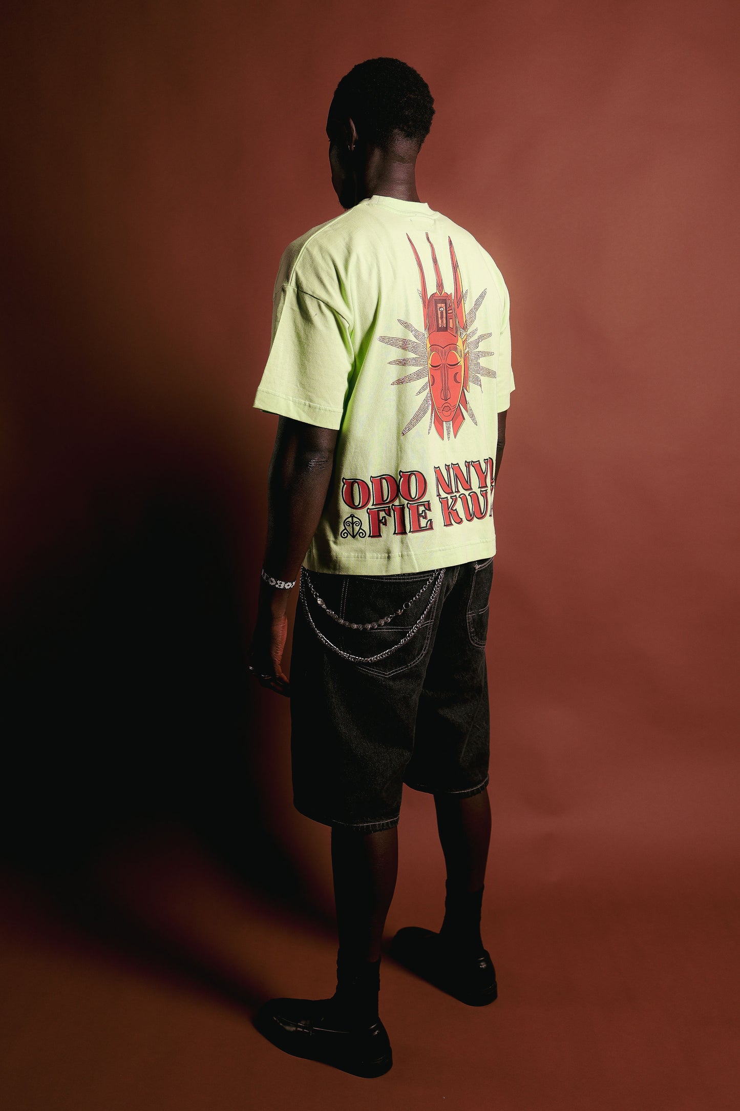 Lime Green ODO Rhinestones Tee