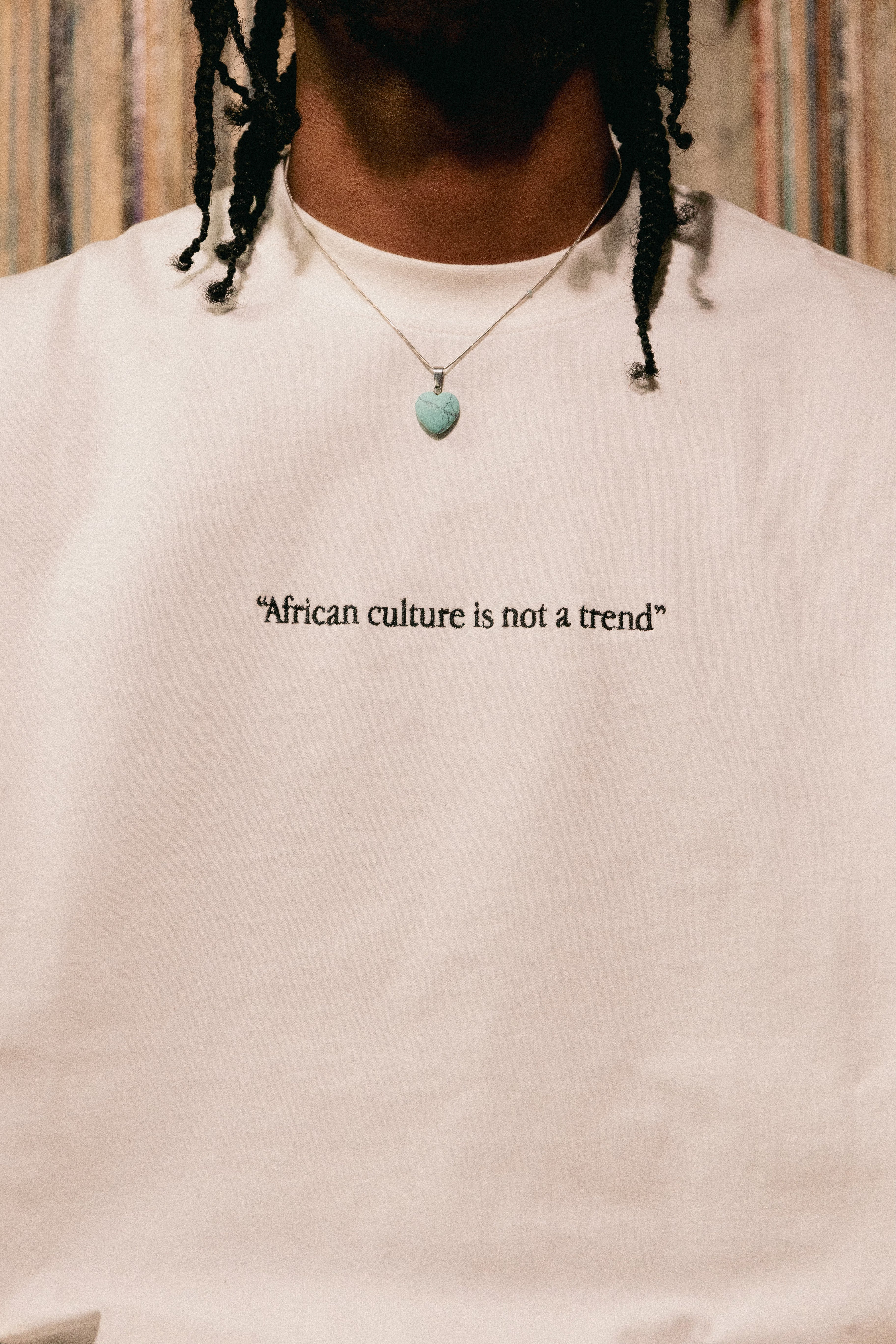"African Culture is Not a Trend" T-Shirt - White